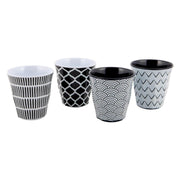 Bo-Camp Tableware Mix & Match Melamine 16 Pieces Black/White Bo-Camp - Dynamic Drive