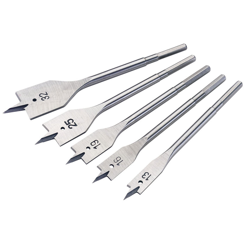 Draper Flat Wood Bit Set, 13 - 32mm (5 Piece) 84451 Draper - Dynamic Drive
