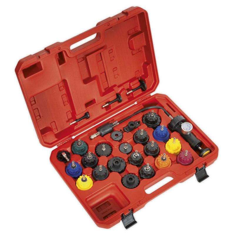 Sealey Cooling System Pressure Test Kit 25pc VS0011 Sealey - Dynamic Drive