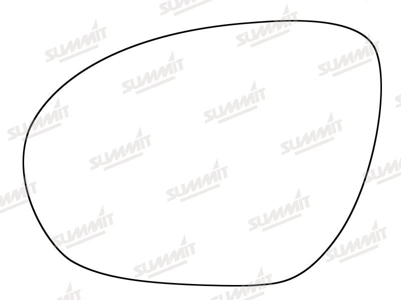 Summit Stick-On Standard Mirror Glass fits Nissan Juke 10 on LHS Summit - Dynamic Drive