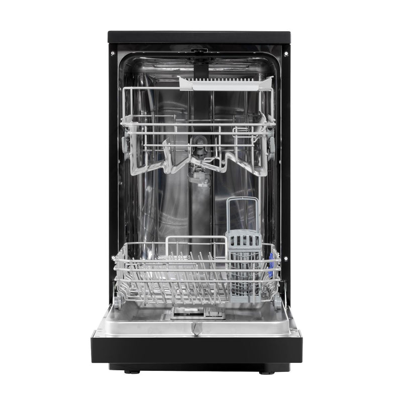 Baridi Slimline Freestanding Dishwasher 45cm Wide 10 Place Settings - Black Baridi - Dynamic Drive