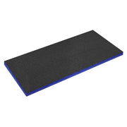 Sealey Easy Peel Shadow Foamï Blue/Black 1200 x 550 x 50mm SF50B Sealey - Dynamic Drive