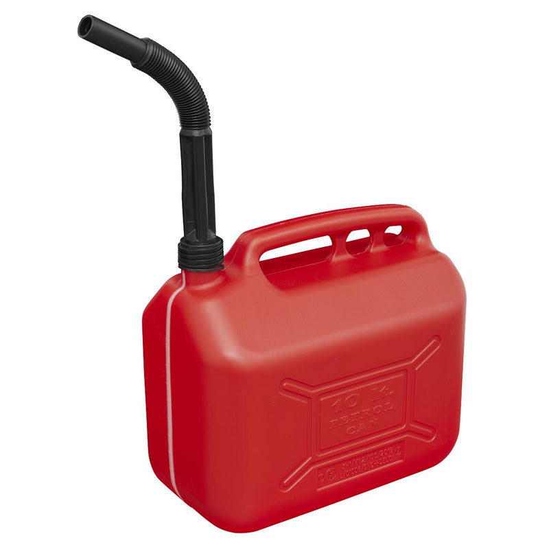 Sealey Fuel Can 10L Red JC10PR Sealey - Dynamic Drive