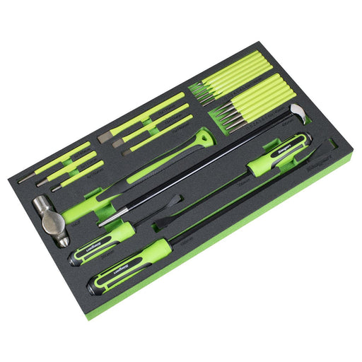 Siegen Siegen Pry Bar, Hammer & Punch Set with Tool Tray 23pc S01279 Siegen - Dynamic Drive