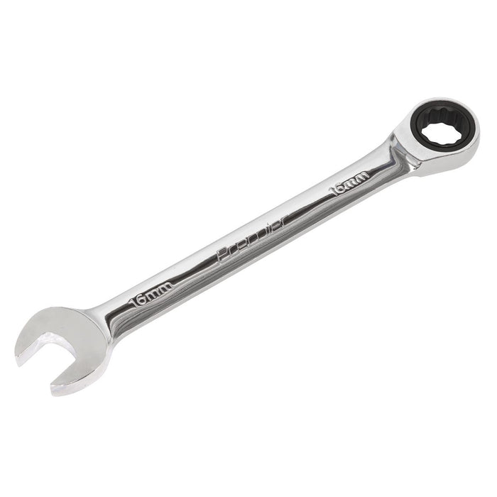 Sealey Ratchet Combination Spanner 16mm RCW16 Sealey - Dynamic Drive
