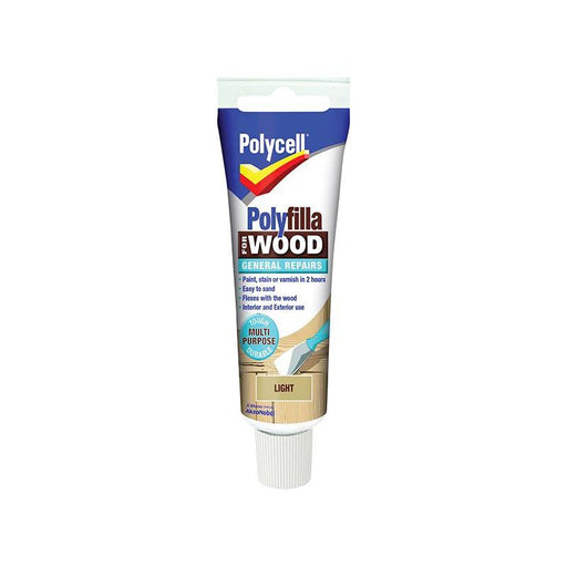 Polycell Polyfilla For Wood General Repairs Tube Light 330g Polycell - Dynamic Drive