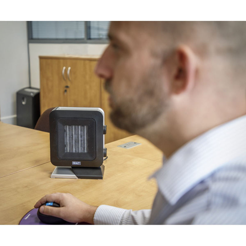 Sealey CH2013 Ceramic Fan Heater 1400W/230V 2 Heat Settings (New Model) Sealey  - Dynamic Drive