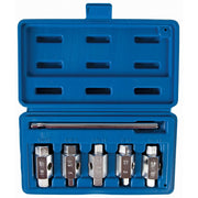 Silverline Oil Drain Plug Key Set 6pc Double Ended Sump Gearbox Hex Square Silverline  - Dynamic Drive