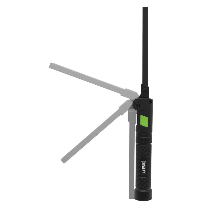 Sealey Rechargeable Aluminium Folding Pocket Light 2 COB & 1 SMD LED Sealey  - Dynamic Drive