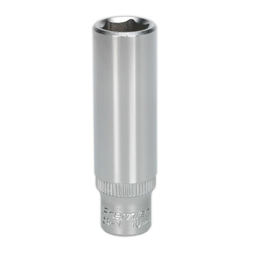 Sealey WallDrive Socket 10mm Deep 1/4"Sq Drive S1410D Sealey - Dynamic Drive