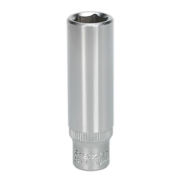Sealey WallDrive Socket 10mm Deep 1/4"Sq Drive S1410D Sealey - Dynamic Drive