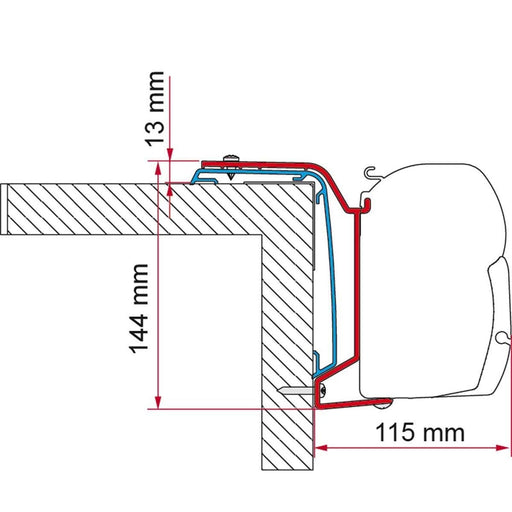 Fiamma F45s Bracket Kit for Rapido Series S6 686F from 2024 On Fiamma - Dynamic Drive