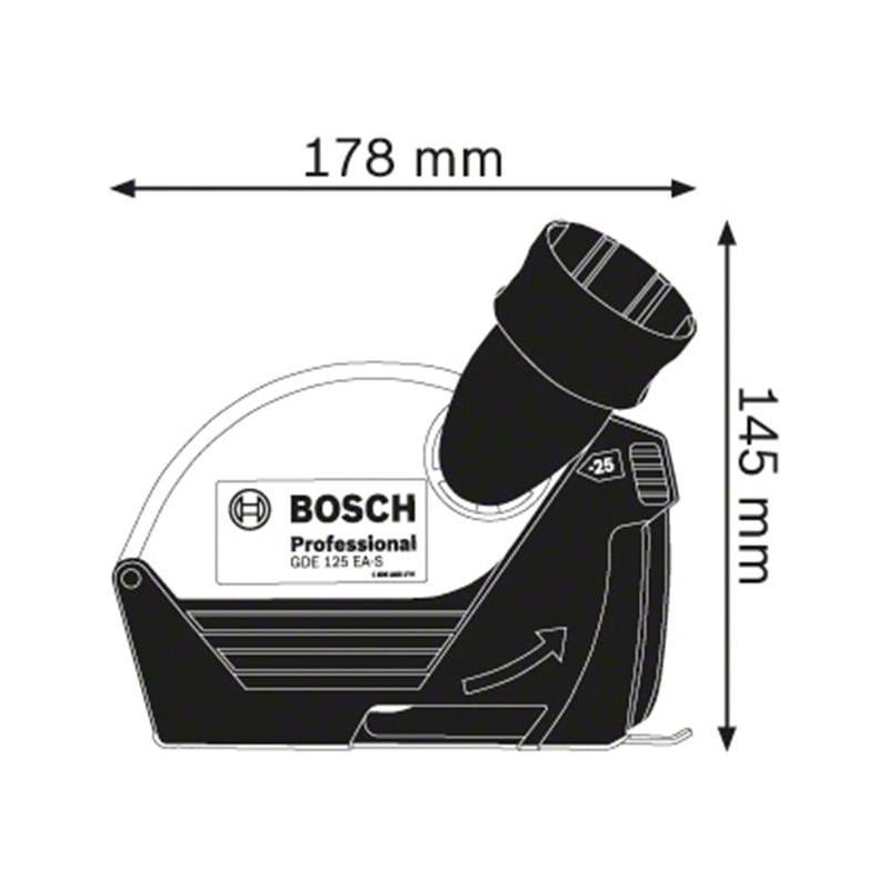 Bosch GDE 125 EA-S Professional Grinder Dust Extraction Bosch - Dynamic Drive