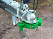 SAS Green Hitchlock Caravan Trailer Universal Hitch Coupling Tow Ball Lock Security SAS - Dynamic Drive