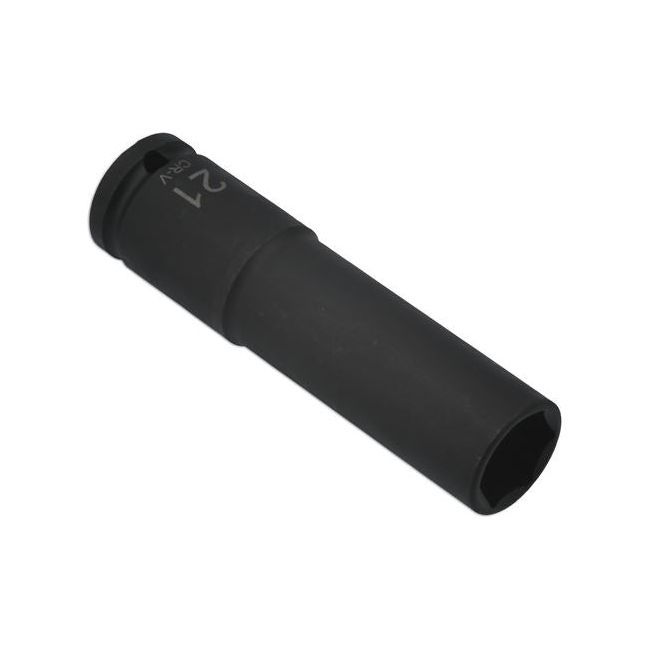 Laser Extra Deep Impact Socket 1/2"D 21mm 7768 Laser - Dynamic Drive