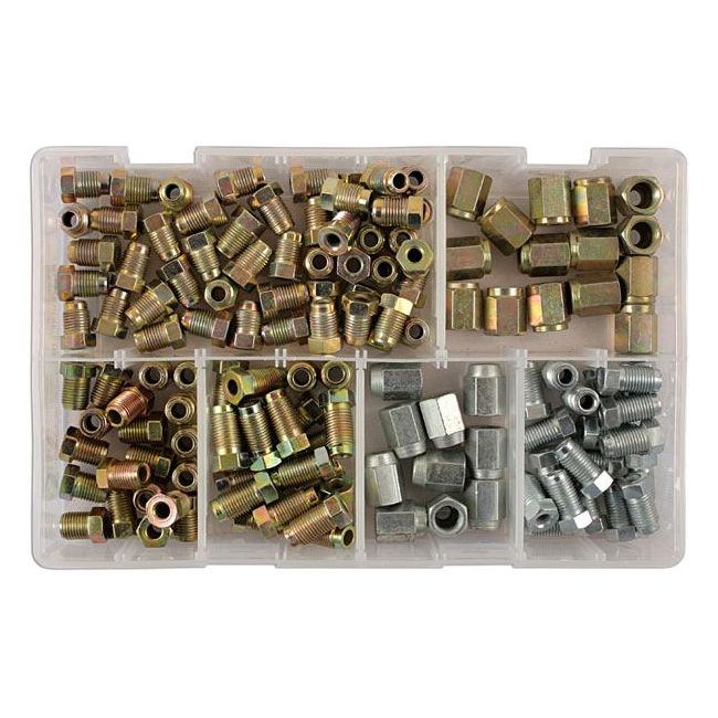 Connect Assorted Brake Nut Fittings 135pc 31881 Tool Connection - Dynamic Drive