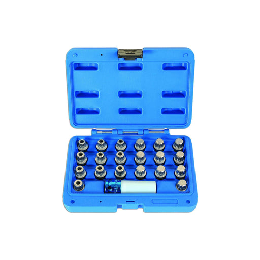 Laser Locking Wheel Nut Key Set 21pc - for BMW 6276 Laser - Dynamic Drive