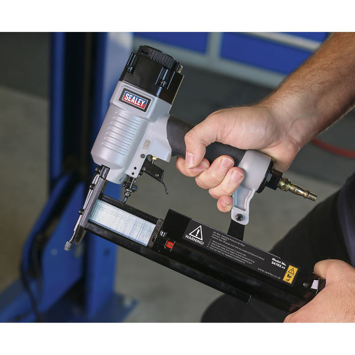 Sealey Air Nail/Staple Gun 50mm/40mm Capacity SA792 Sealey  - Dynamic Drive