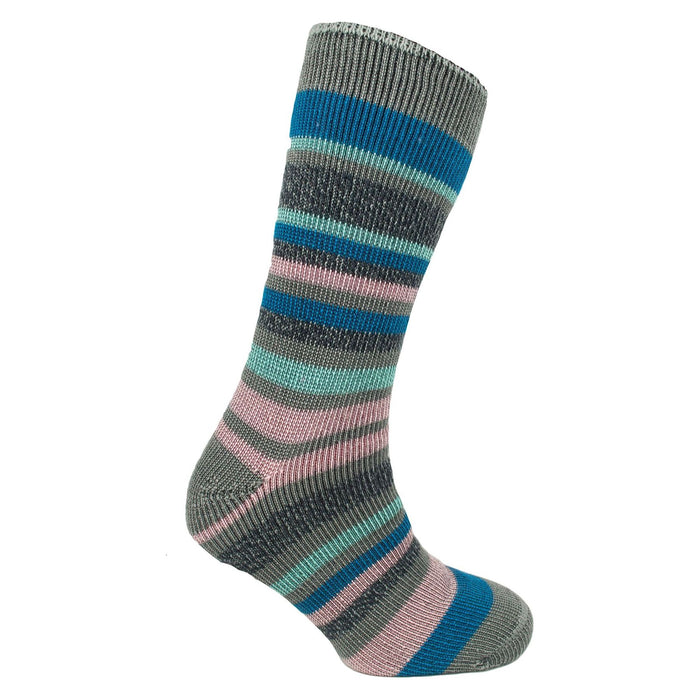 Ladies thermal insulated striped socks (assorted colours) 2628 UK Camping And Leisure - Dynamic Drive