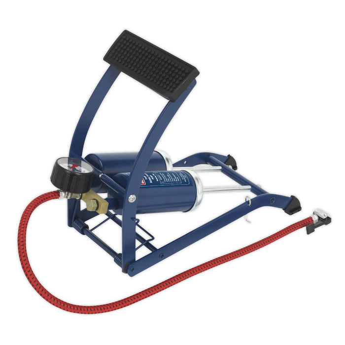 Sealey Foot Pump Twin Barrel FP2 Sealey - Dynamic Drive