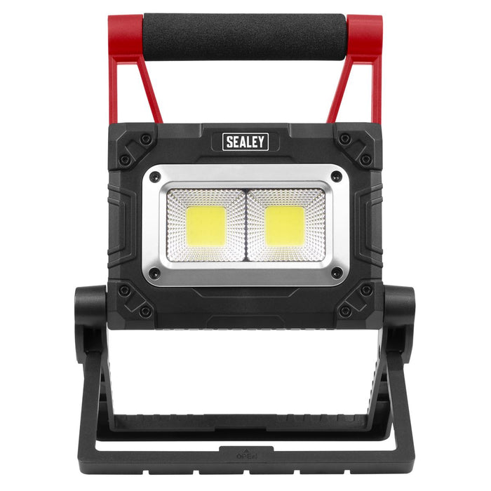Sealey Rechargeable Solar Powered Portable Floodlight 15W COB LED LEDFL15WS Sealey - Dynamic Drive