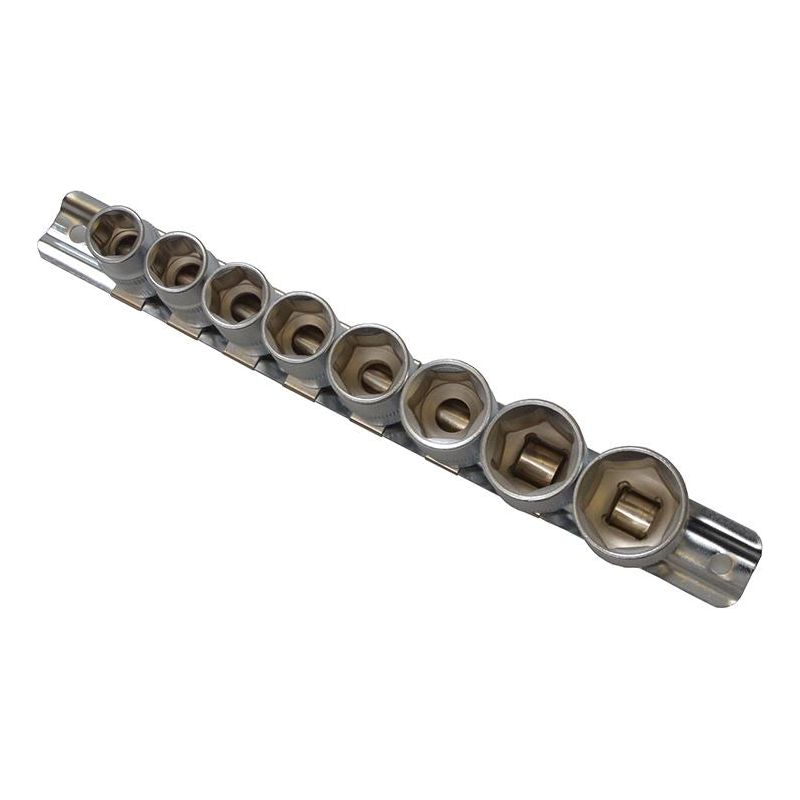 Bluespot Tools 3/8in Drive Socket Set on Rail, 8 Piece BlueSpot Tools - Dynamic Drive