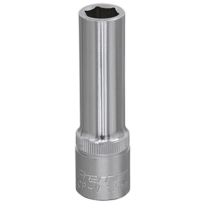 Sealey WallDrive Socket 12mm Deep 1/2"Sq Drive S1212D Sealey - Dynamic Drive