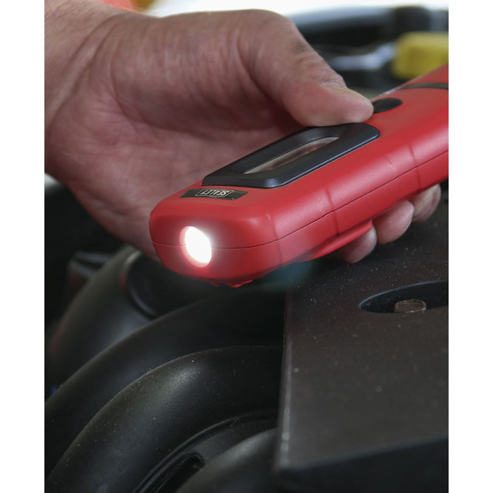 Sealey Rechargeable LED Inspection Lamp 360 COB Work Light Super Bright Red Sealey  - Dynamic Drive