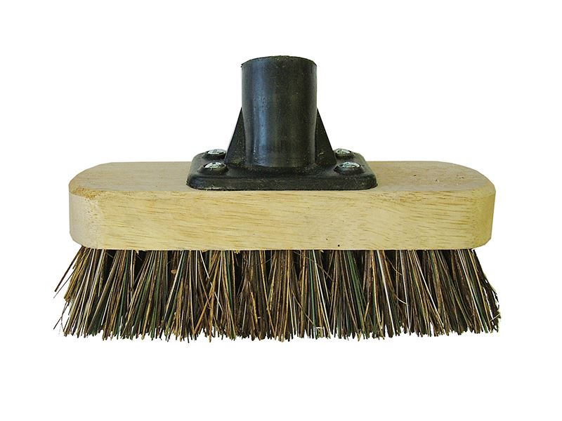 Faithfull Deck Scrub Broom Head 175mm (7in) Threaded Socket Faithfull - Dynamic Drive