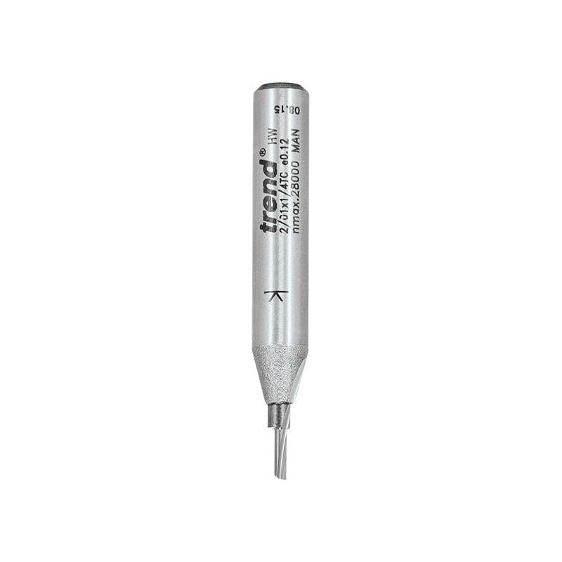 Trend 2/01 x 1/4 TCT Single Flute Cutter 1.5 x 6.0mm Trend - Dynamic Drive