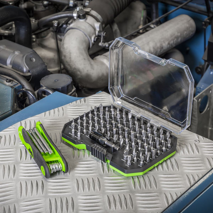 Siegen Siegen Specialised Bit Set & Folding Hex Keys with Tool Tray 170pc S01275 Siegen - Dynamic Drive