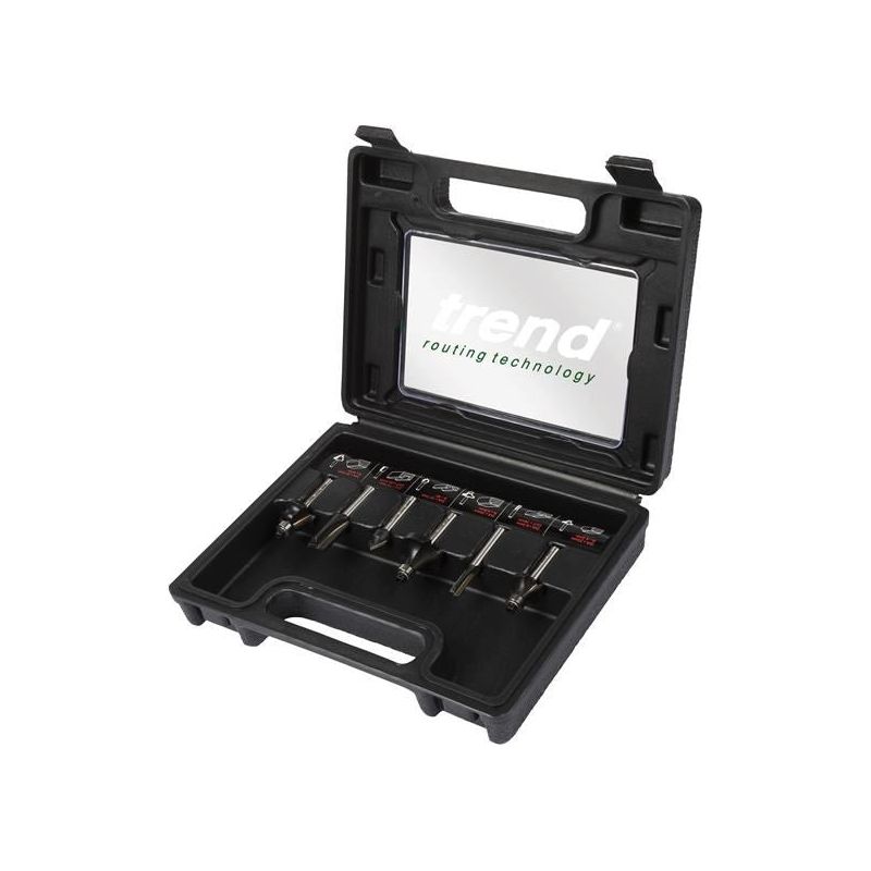 Trend 1/4in TCT Router Cutter Set, 6 Piece Trend - Dynamic Drive