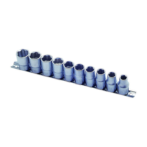 Laser Socket Set Pozitiv-Lock 1/2"D 10pc 2384 Laser - Dynamic Drive