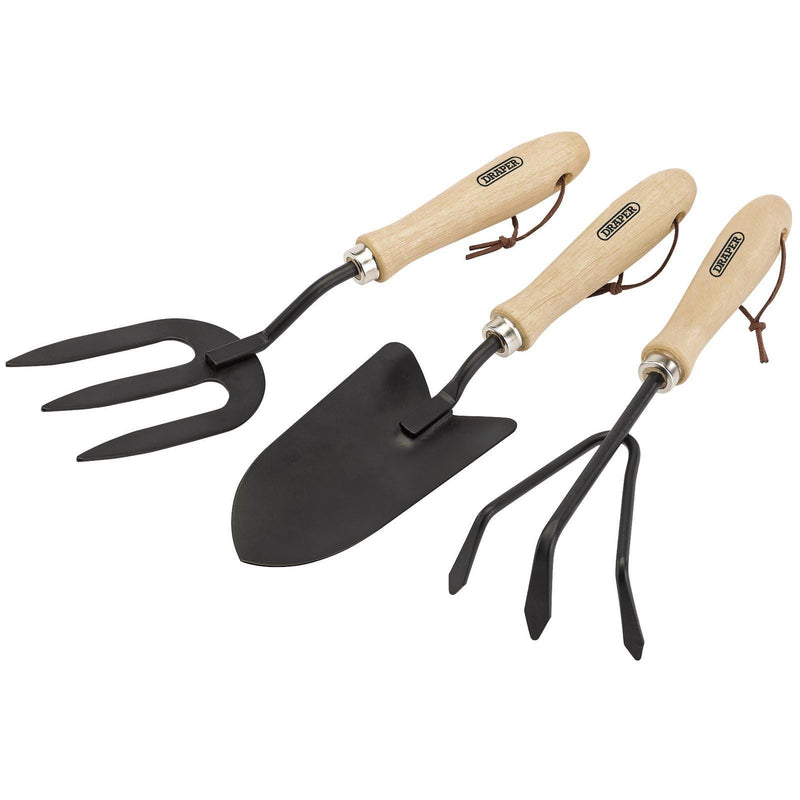 Draper Carbon Steel Hand Fork, Cultivator and Trowel with Hardwood Handles 83993 Draper - Dynamic Drive