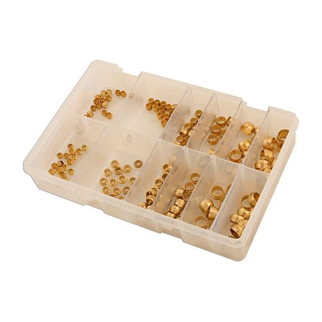 Connect Assorted Metric Brass Barrel & Stepped Olives 200pc 31887 Tool Connection - Dynamic Drive