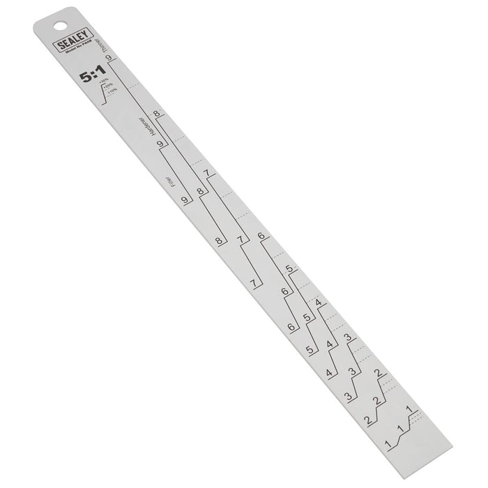 Sealey Aluminium Paint Measuring Stick 5:1/5:3 PA08 Sealey - Dynamic Drive