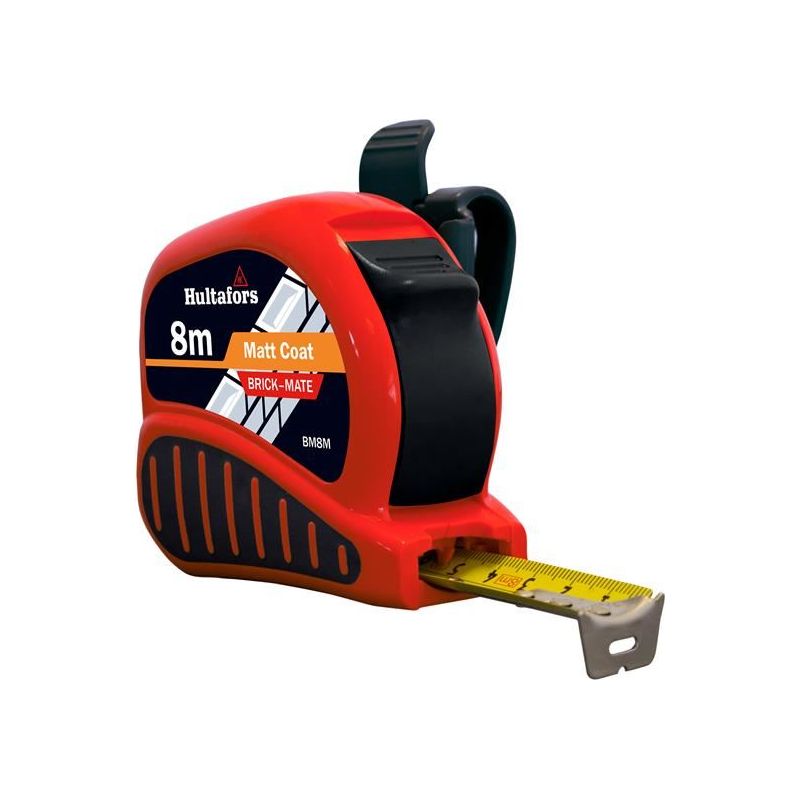 Hultafors BM8M Brick-Mate Pocket Tape 8m (Width 25mm) (Metric only) Hultafors - Dynamic Drive