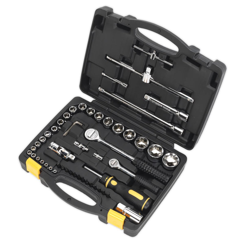 Sealey Topchest & Rollcab Combination 14 Drawer with Ball-Bearing Slides Red/Gre Sealey - Dynamic Drive