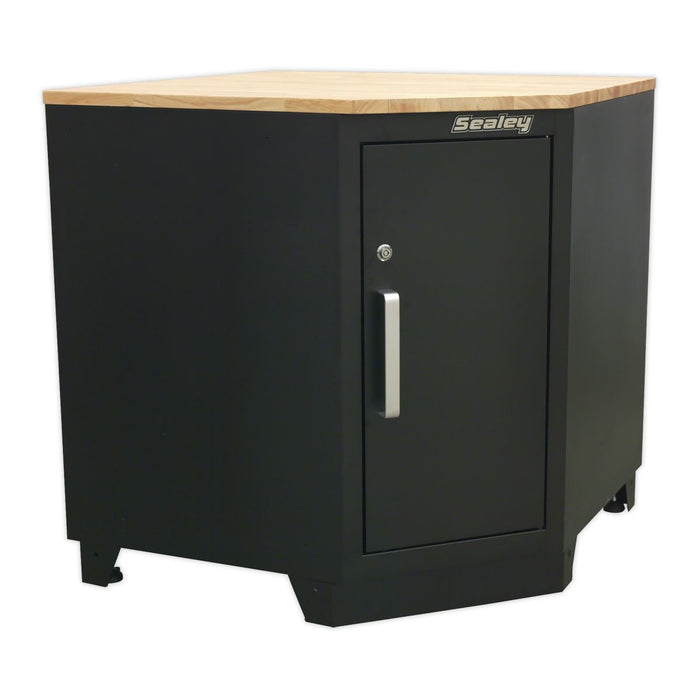 Sealey Hardwood Corner Worktop 930mm APMS18 Sealey - Dynamic Drive