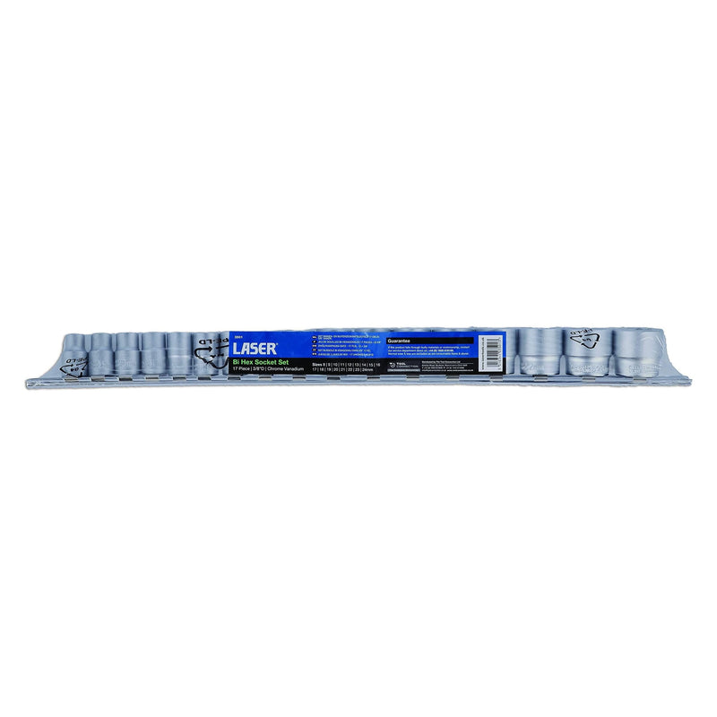Laser Socket Set 3/8"D 17pc 3501 Laser - Dynamic Drive