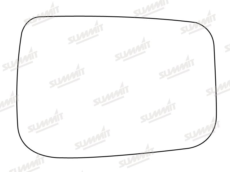 Summit Stick-On Standard Mirror Glass fits Ford Granada LHS Summit - Dynamic Drive