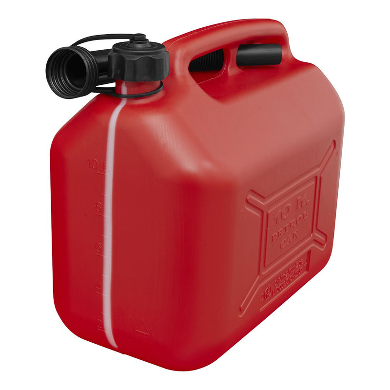 Sealey Fuel Can 10L Red JC10PR Sealey - Dynamic Drive