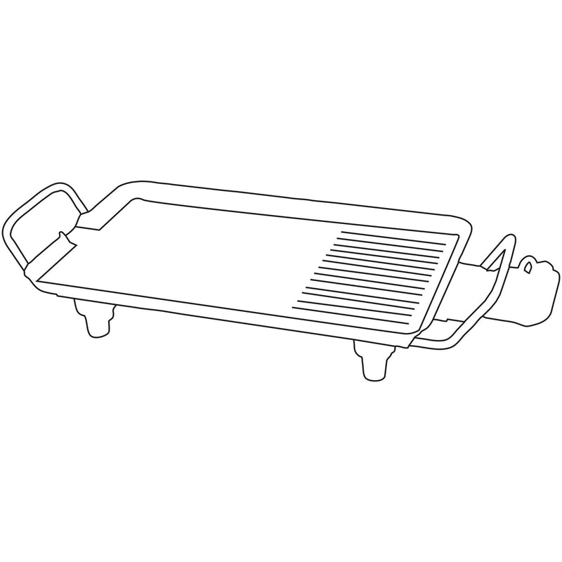 Large low wattage healthy griddle (40 x 23.5 x 9cm) K0012 Quest - Dynamic Drive