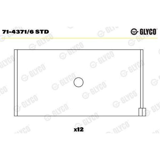 Glyco 71-4371/6STD Engine Bearing Glyco  - Dynamic Drive