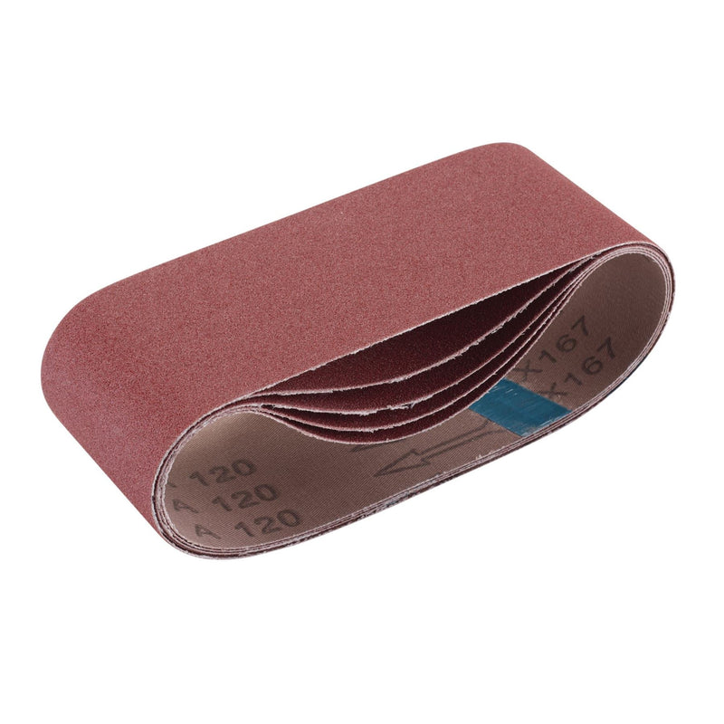 Draper Cloth Sanding Belt, 75 x 457mm, 120 Grit (Pack of 5) 09235 Draper - Dynamic Drive