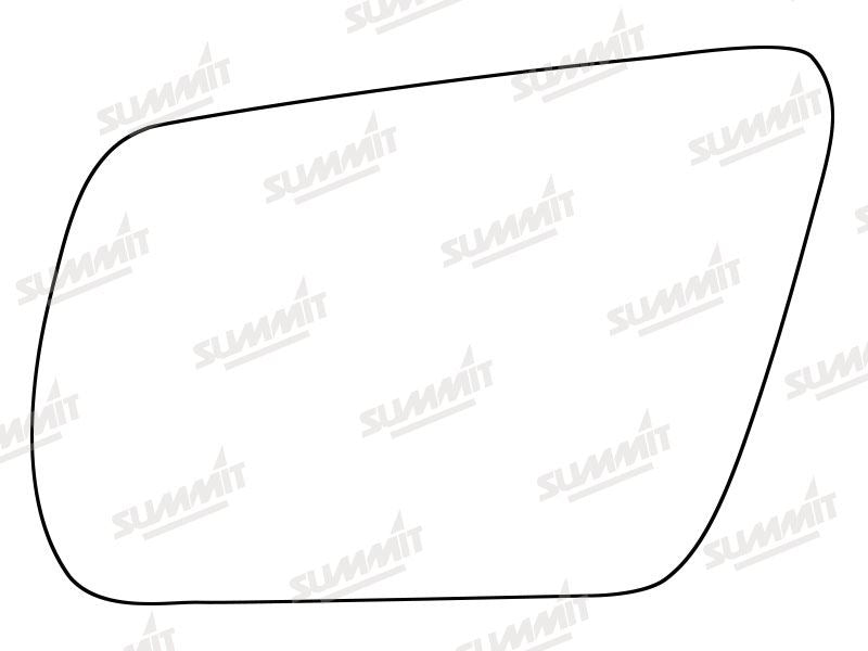 Summit Stick-On Standard Mirror Glass fits Audi A6 Allroad LHS Summit - Dynamic Drive