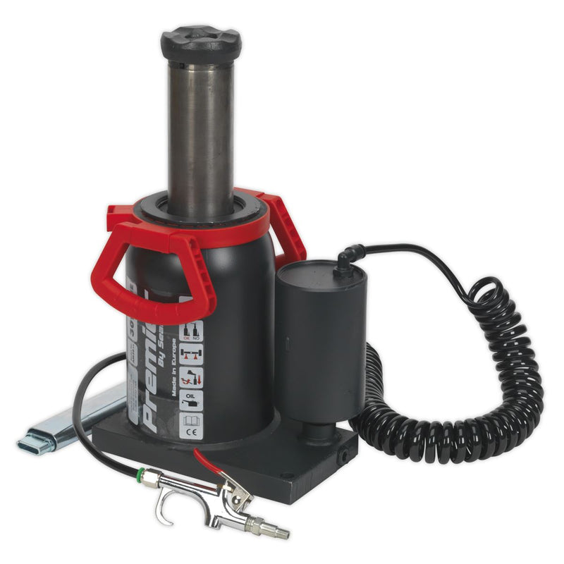 Sealey Bottle Jack 30 Tonne Manual/Air Hydraulic AM30 Sealey - Dynamic Drive