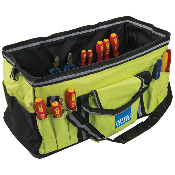 Draper Hi-Vis Tool Bag, 600mm 31085 Draper - Dynamic Drive