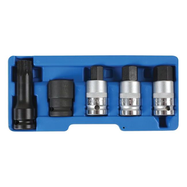 Laser Hub Nut Tool Kit 1/2"D 5pc 6411 Laser - Dynamic Drive