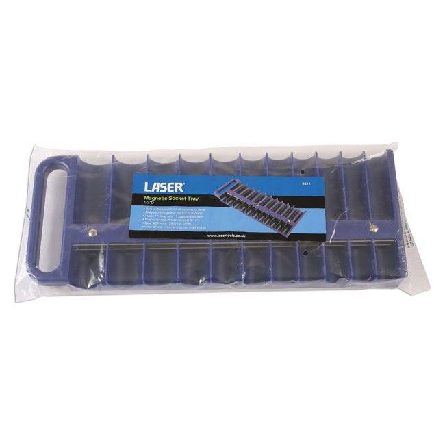 Laser Magnetic Socket Tray - 1/2"D 6211 Laser - Dynamic Drive